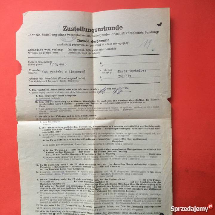 668 Doręczenie Pisma Sądowego