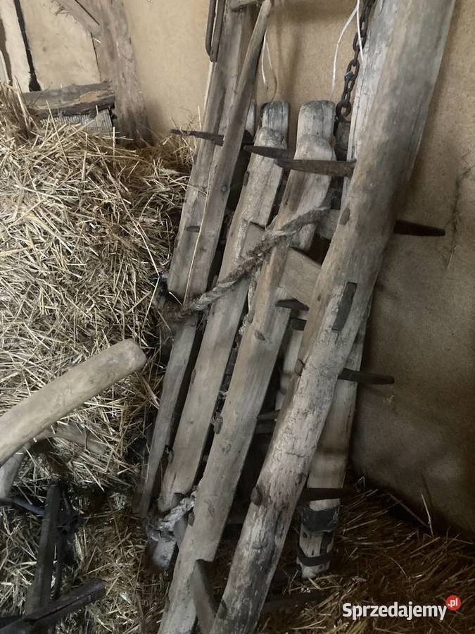Sprzęty rolne konne zabytkowe pług kultywator nieuszkodzony Połaniec