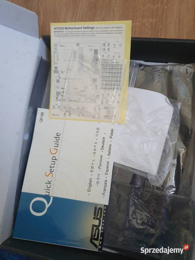 Płyta główna ASUS A7V333 Socket A BOX Komplet Warszawa