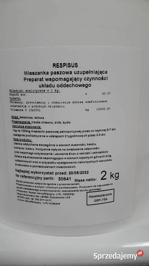 RESPISUS 2 dodatek paszowy KASZEL trzoda drób