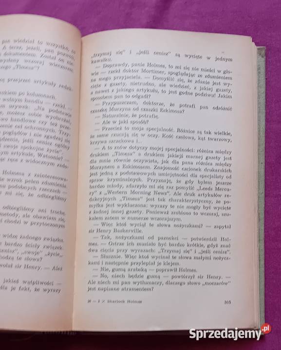 Arthur Conan Doyle 3 x Sherlock Holmes Iskry Koźminek sprzedam