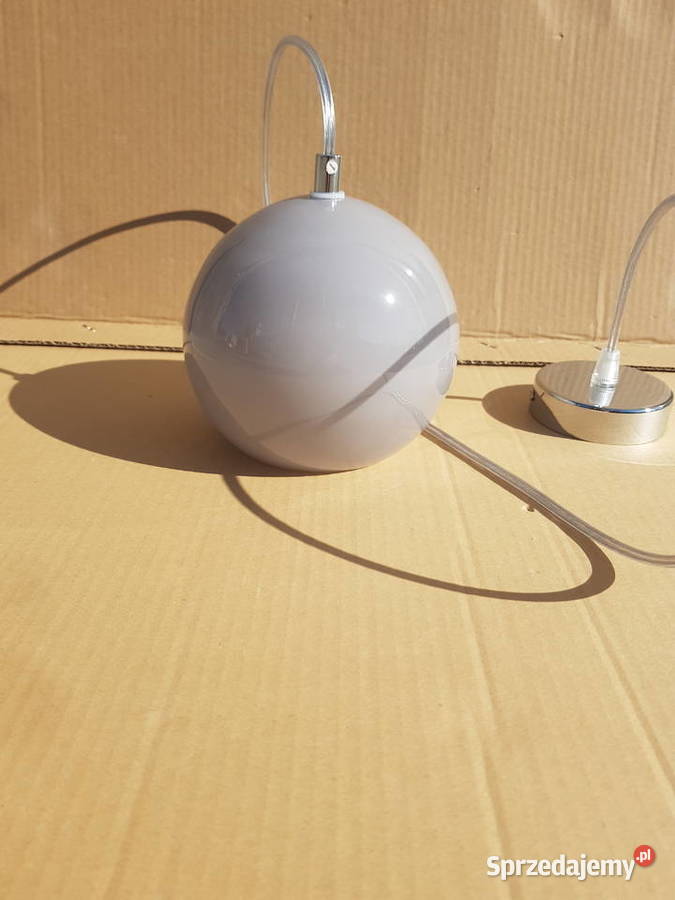 Lampa wisząca KULKA KULA 15 SZARY szkło MURANO Warszawa