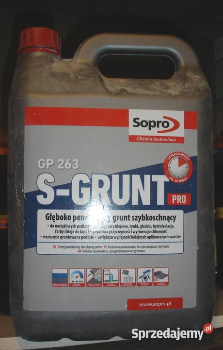 SoproSGRUNT PRO GP 263 Głęboko penetrujący grunt