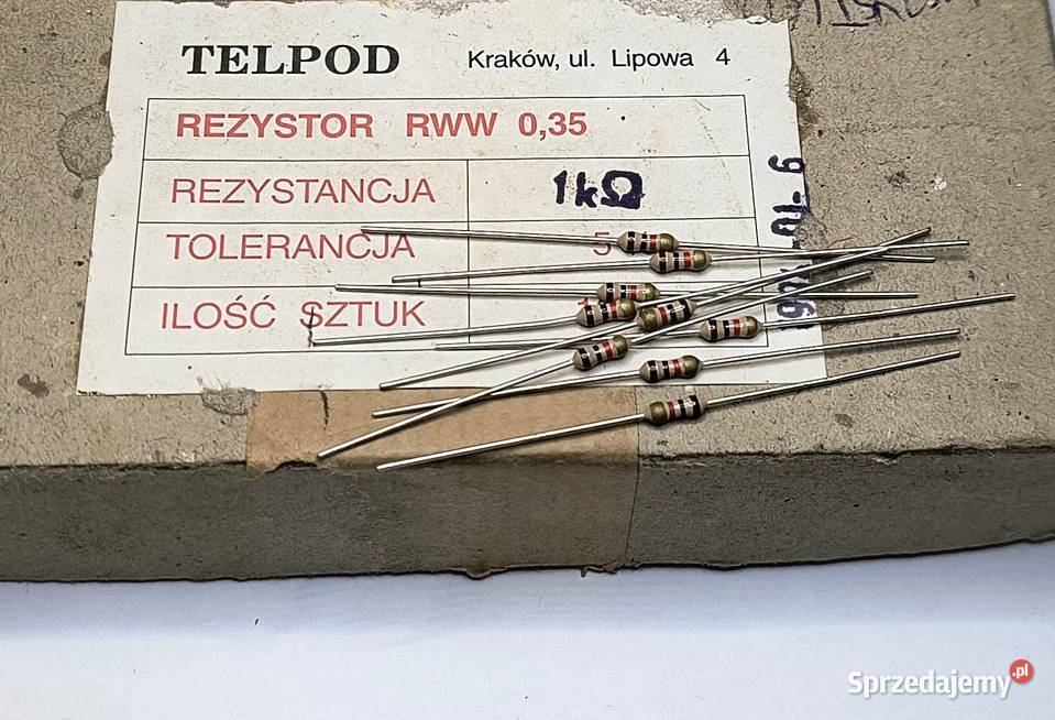 Rezystor 1k RWW 035 TELPOD Gdańsk sprzedam