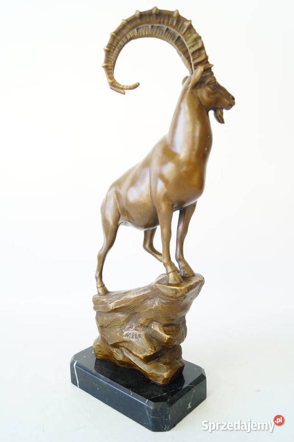 Figura z brązu rzeźba KOZICA piękna wielkopolskie Gizałki sprzedam