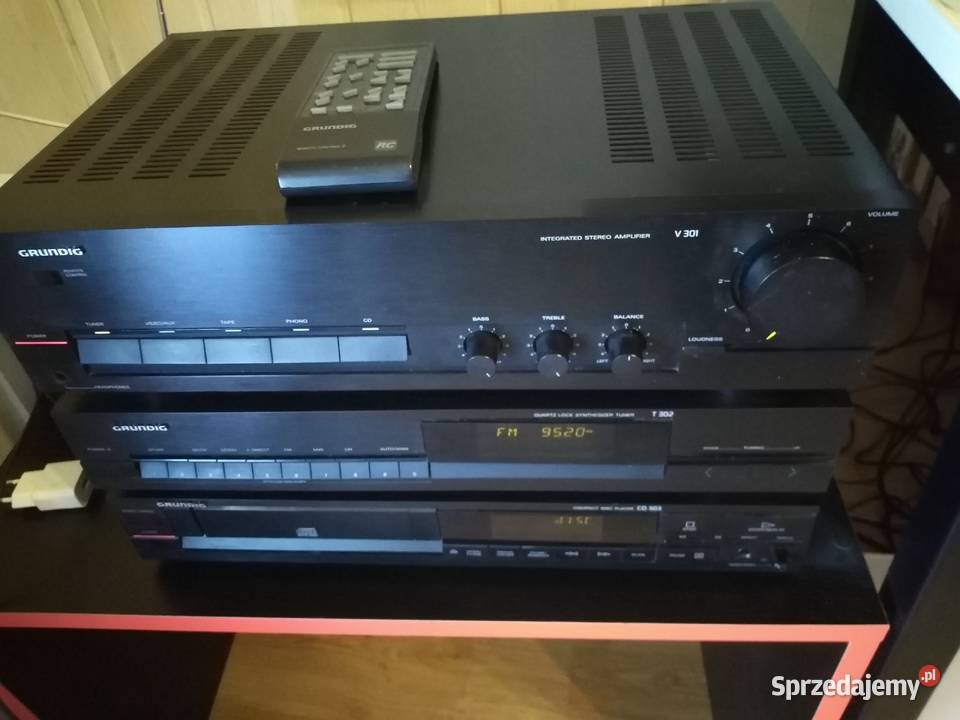 Wieża stereo Grundig vintage z pilotem sprzedam