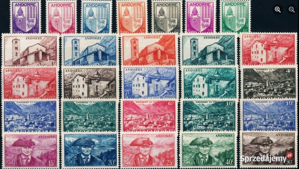ANDORRA 1944 1946 MNHkompletna seria pomorskie Człuchów