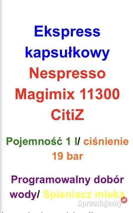 Ekspres do kawy Magimix Nisko
