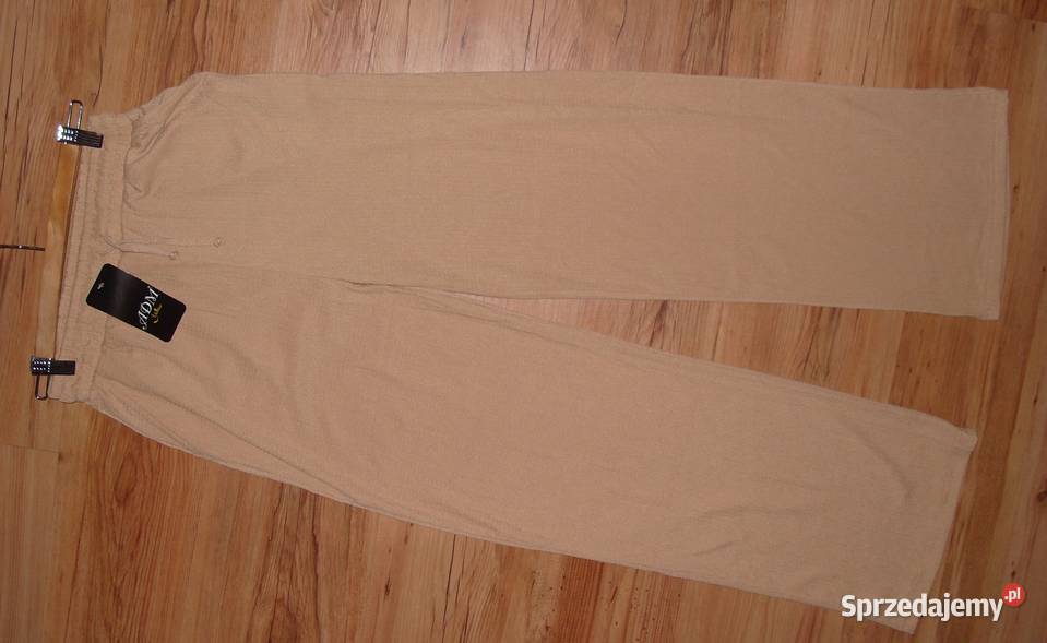 ADAM NOWE szerokie spodnie Capucino r L XL