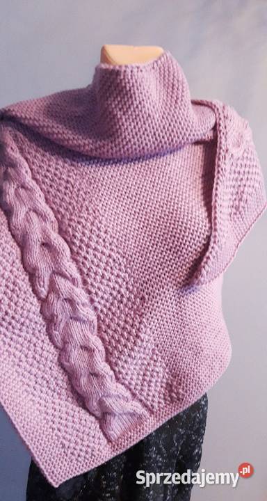 Chusta robiona na drutach Tkanie, szydełkowanie, roboty na drutach Zamość