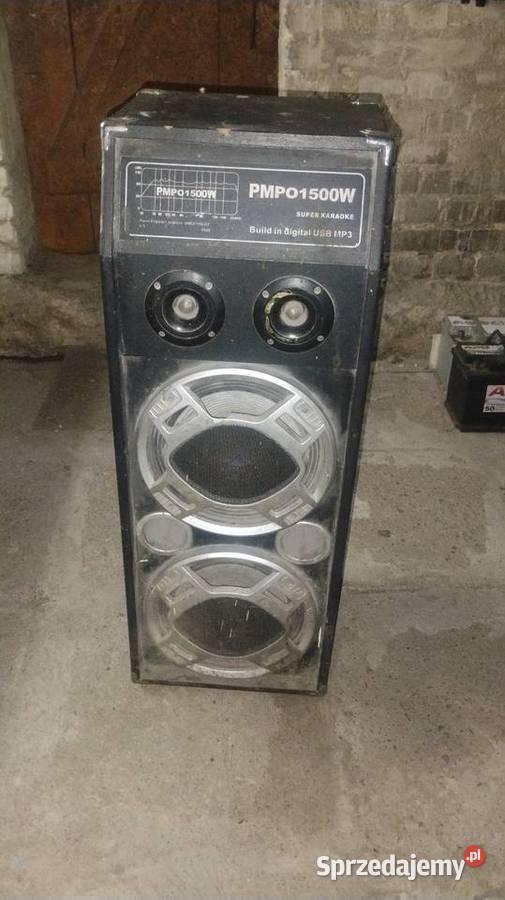 Duża Kolumna Imprezowa PMPO 1500W Wieże i miniwieże Audio Sadkowo