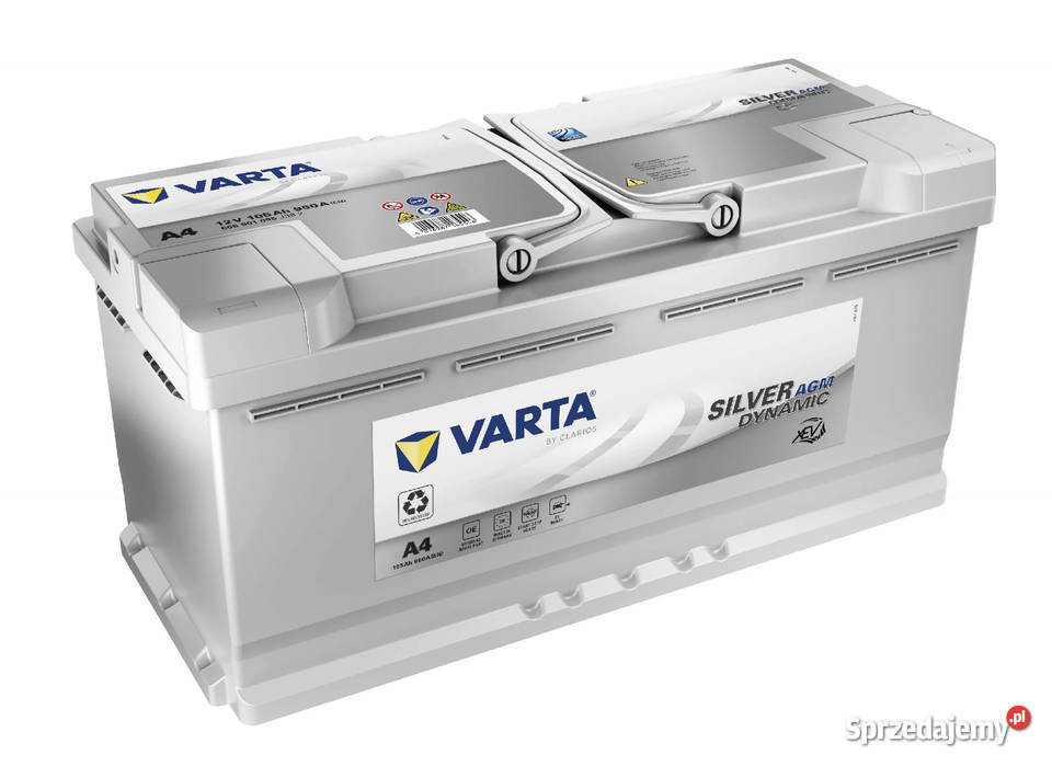 Akumulator Varta AGM A4 105Ah 950A Włocławek kujawsko-pomorskie sprzedam
