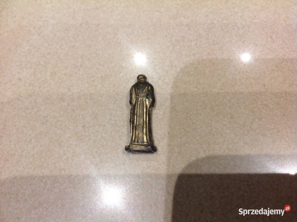 Stara Figurka Mosiężna Św ANTONI Miniaturka Nowa Sól