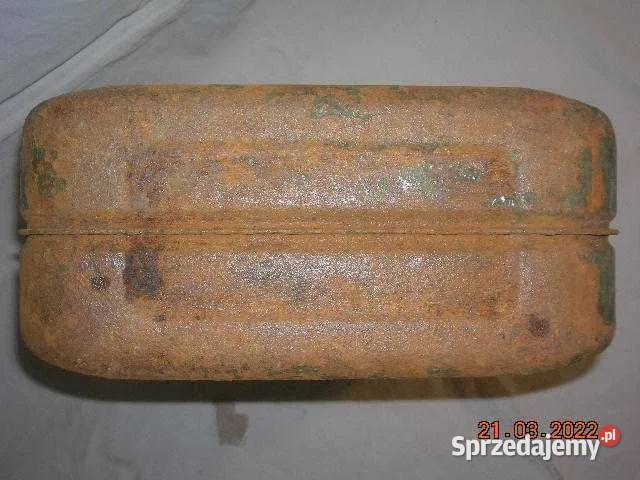 Stary kolekcjonerski kanister z okresu PRL Łódź