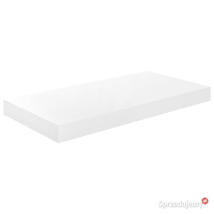 Półka ścienna wysoki połysk biała 50x23x38 MDF Warszawa