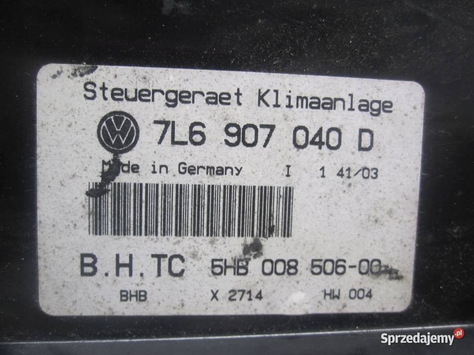 VW TOUAREG I 7L 04r panel nawiewu klimatyzacji sprzedam