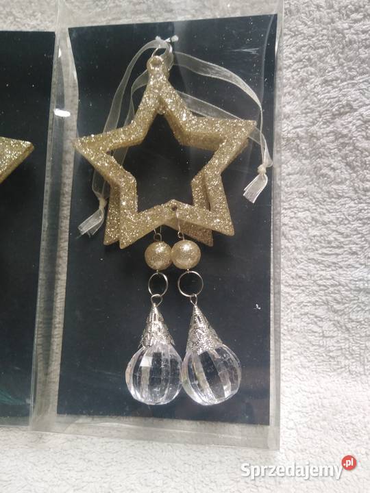 Dekoracyjne zawieszki gwiazdki na choinkę Nowa Karczma