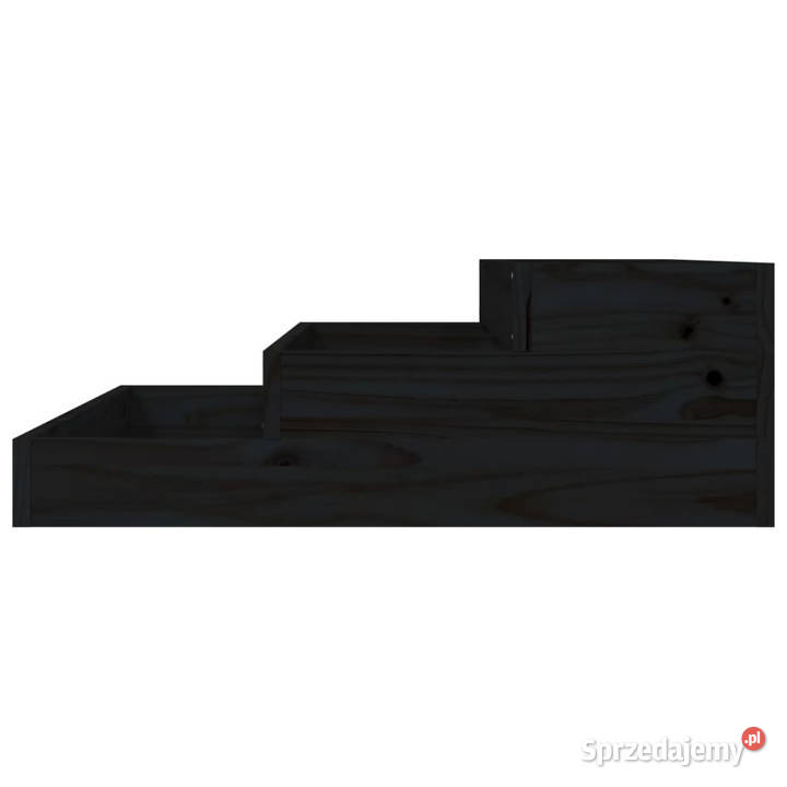 Donica czarna 78x78x27 lite drewno sosnowe Warszawa sprzedam