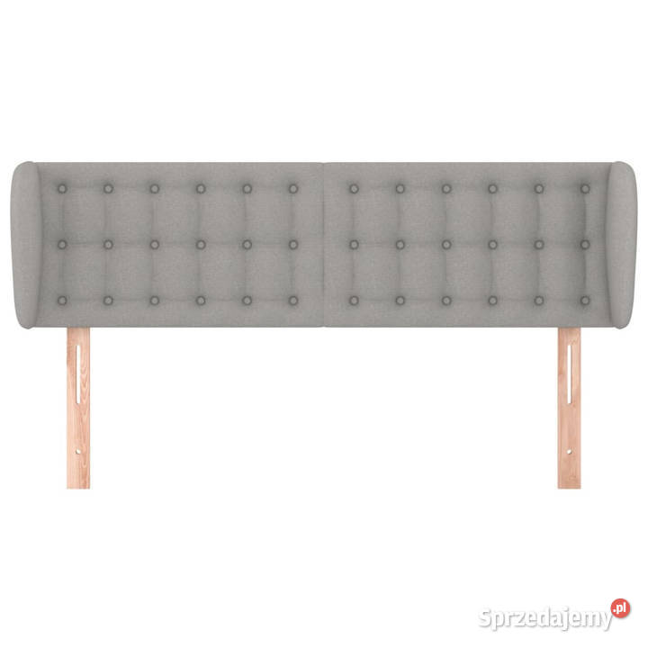 Zagłówek uszak jasnoszary 147x23x7888 tkanina Warszawa