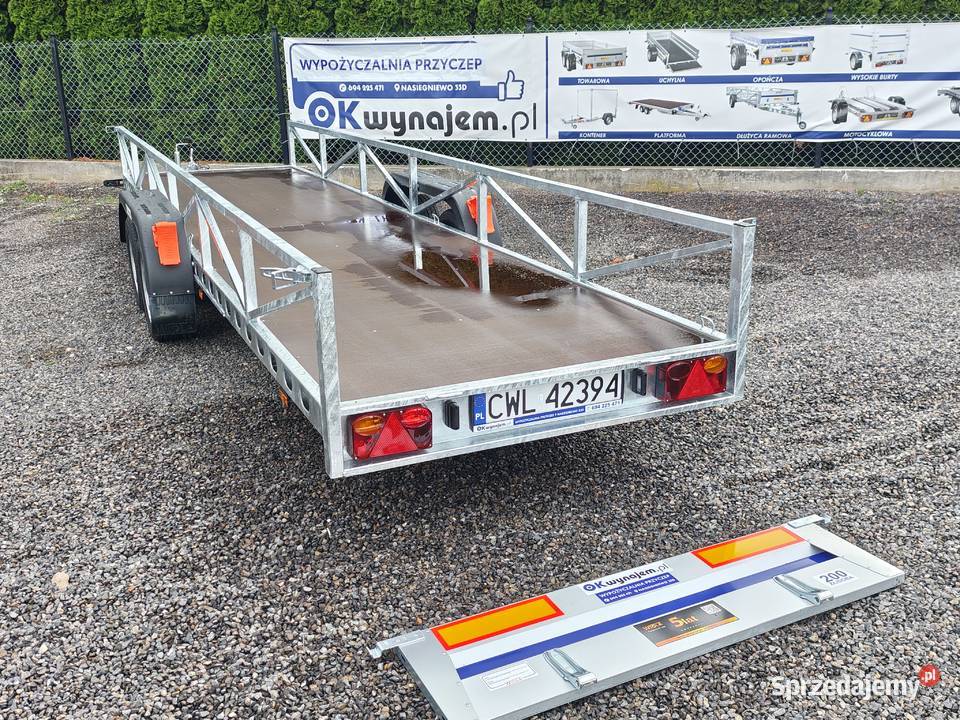 Wypożyczalnia Wynajem Przyczepa Dłużyca ramowa 2 kujawsko-pomorskie Włocławek