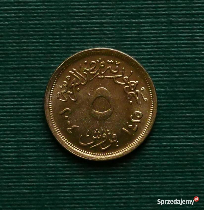 EGIPT 5 piastrów 2004r Numizmatyka Gliwice