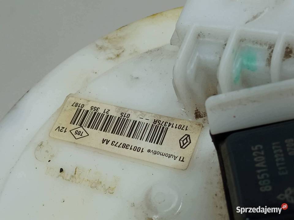 POMPA PALIWA PŁYWAK 16 ETECH 170114375R Renault świętokrzyskie