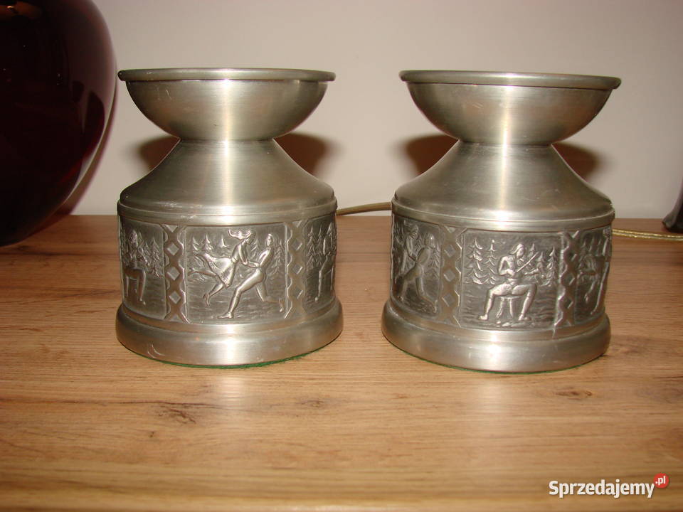 Norway Tinn cynowe świeczniki Pruszcz Gdański
