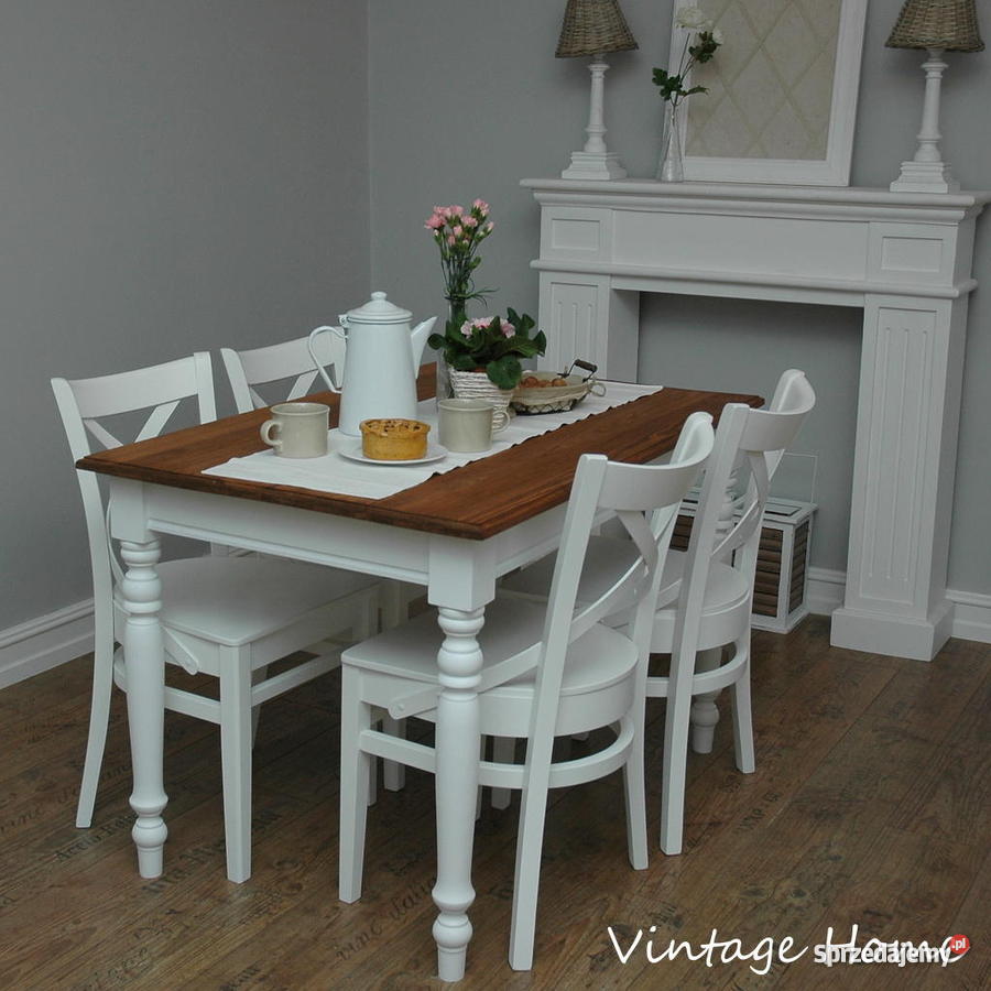 Prowansalski stół drewniany producenta Stoły, krzesła, biurka łódzkie Łódź