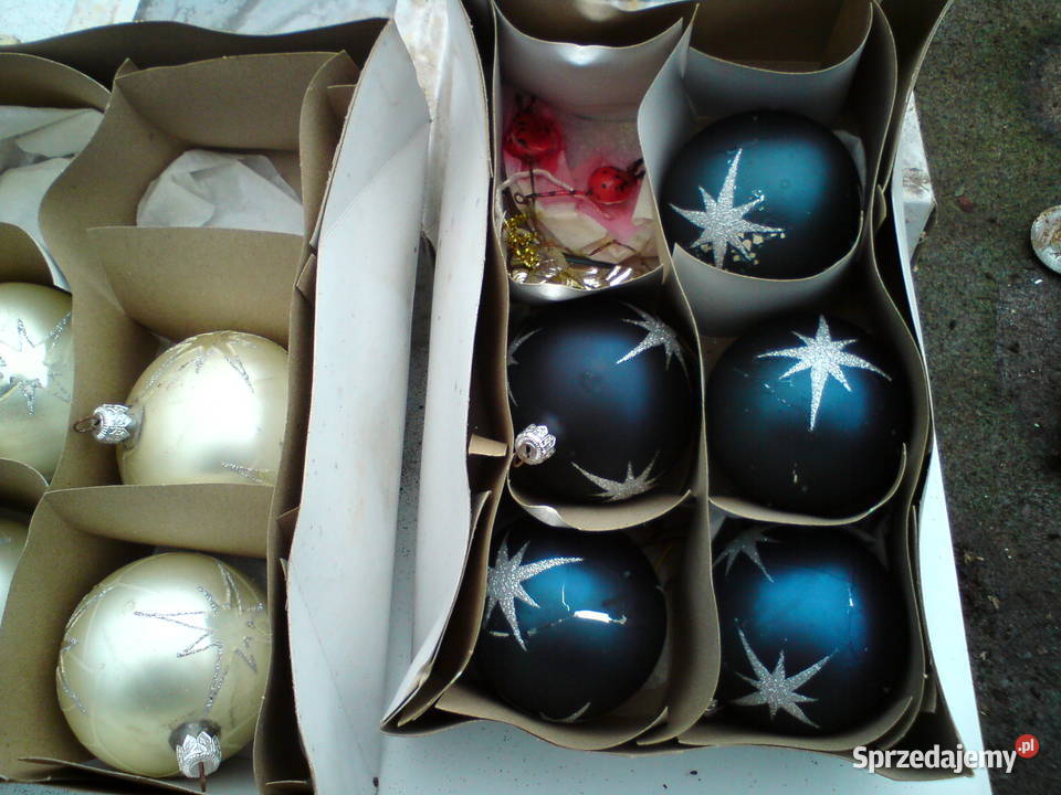 Bombki choinkowe szklane wielokolorowy Aleksandrów Łódzki