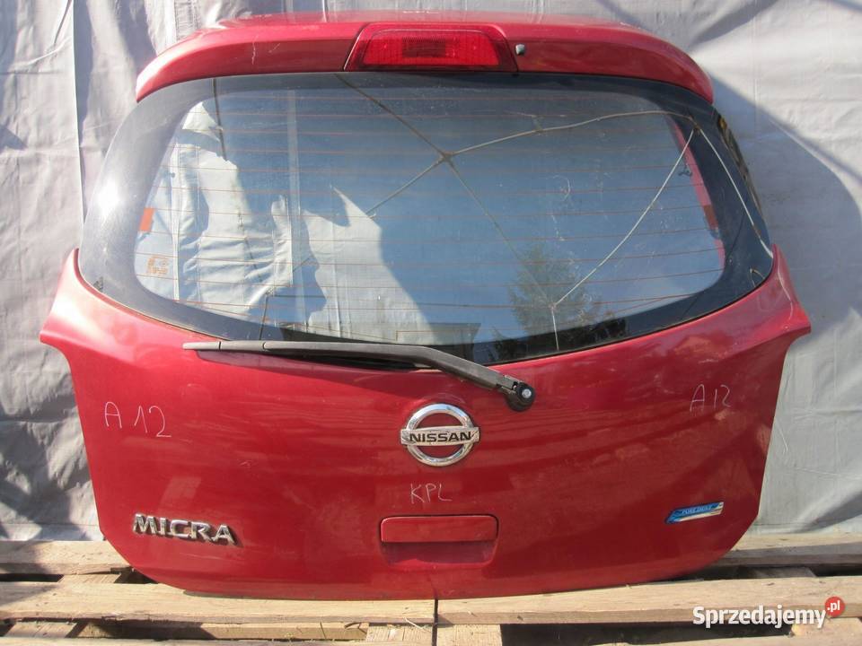 NISSAN MICRA K13 11r klapa tył kompletna