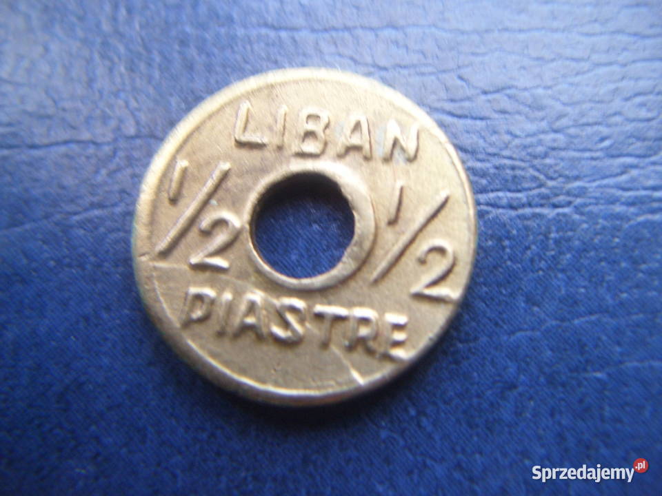Stare monety 12 piastra 1941 Liban piękna Lesko