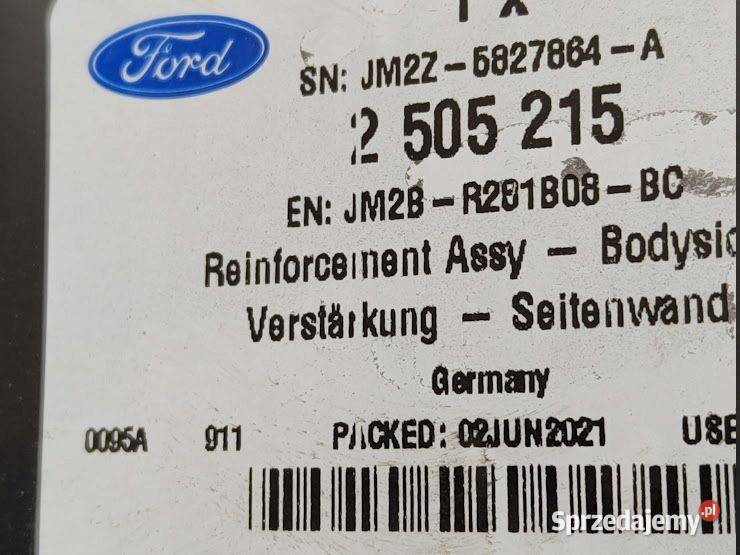 Rama Wewnętrzna Ćwiartka Nadkole PrawyTył Ford Pleszew