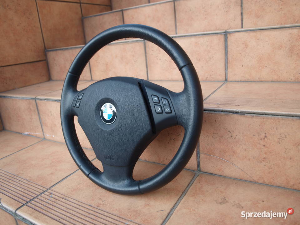 BMW 3 E90 E91 kierownica skórzana airbag 2005 osobowe Części samochodowe wielkopolskie