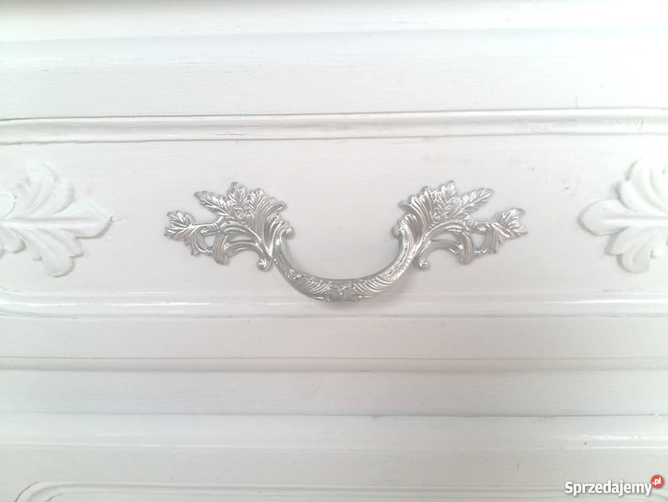 Ludwikowska szafka nocna śnieżna biel Meble Lubieniec