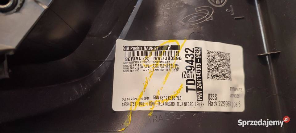 TIGUAN II ALLSPACE BOCZEK DRZWI PRAWY TYŁ dolnośląskie