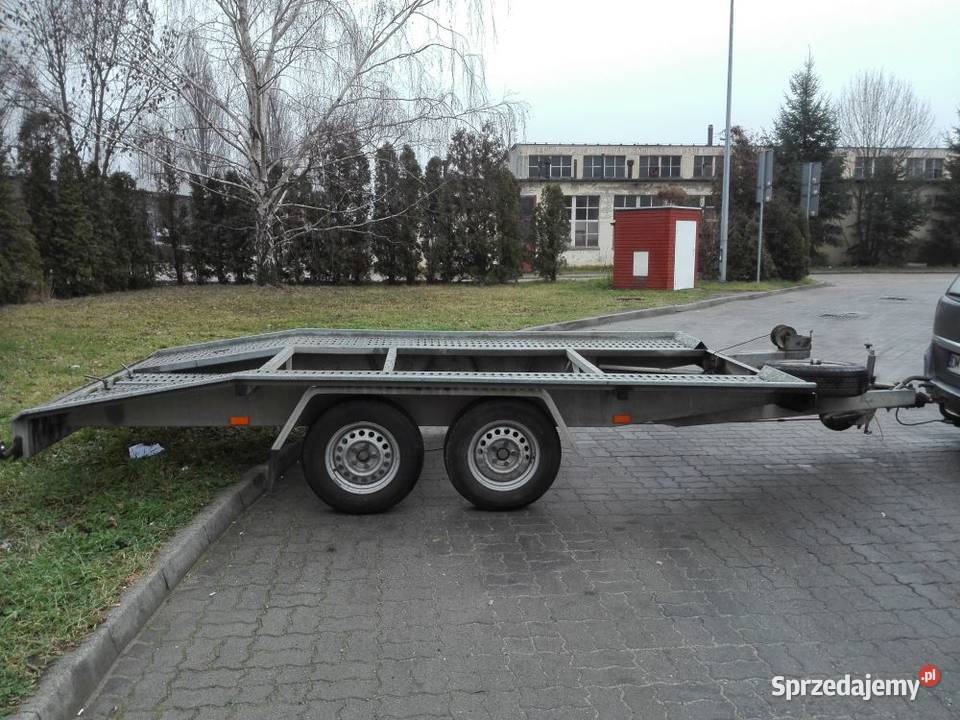 Przyczepa laweta BORO szwajcarka zarejestrowana Ostrów Wielkopolski