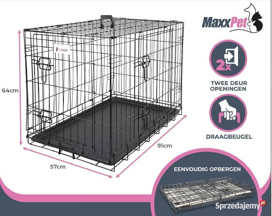 klatka psa MaxxPet z kratą 9157 64 Kępno