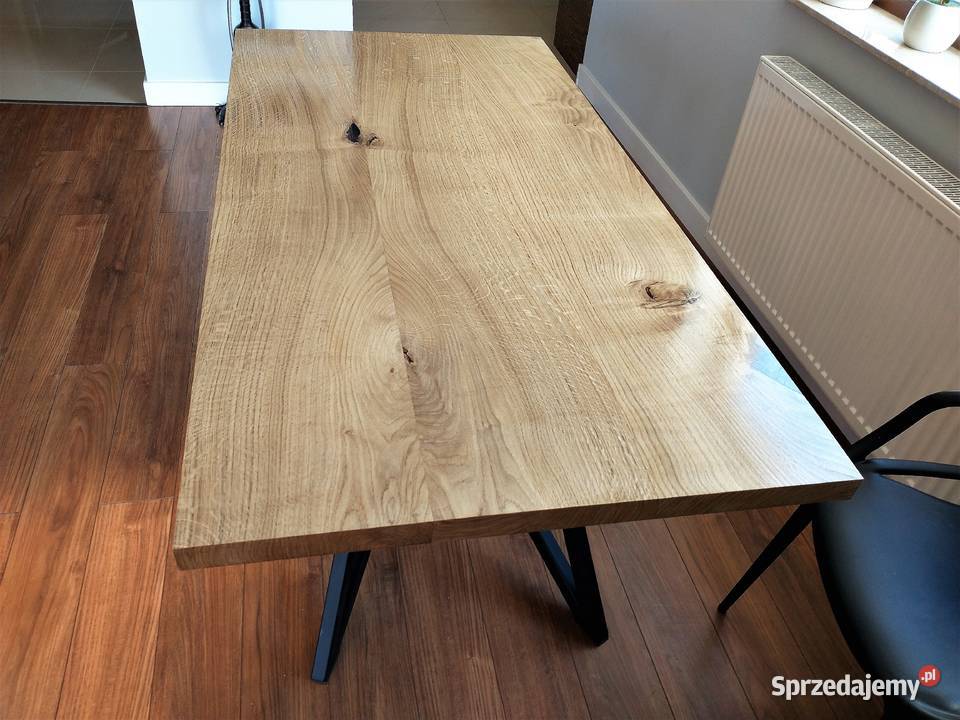 Stół dębowy Loft industrialny stół dębowy z Ruszków Pierwszy