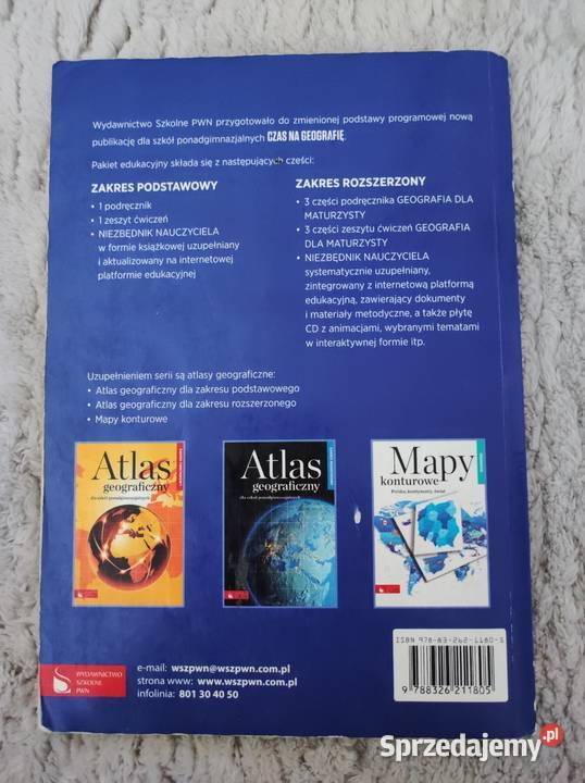 Podręcznik Czas na geografię tradycyjny podręcznik Biała Podlaska sprzedam