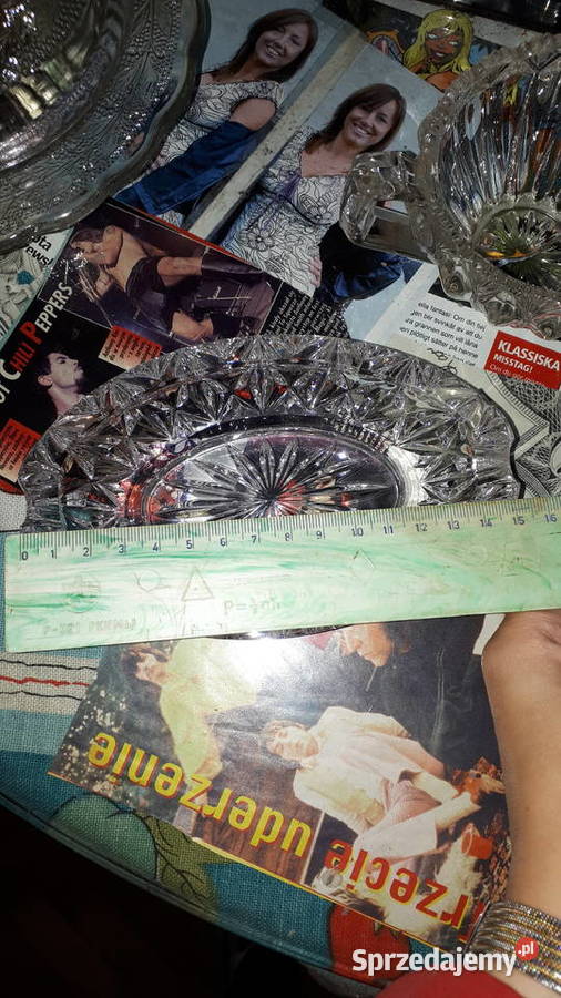 Kryształowe naczynie głęboka popielnica Warszawa sprzedam