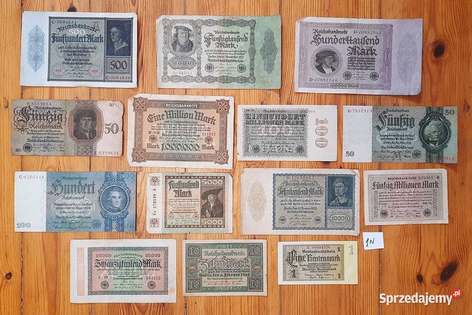 Zestaw Starych Banknotów N1 Gliwice