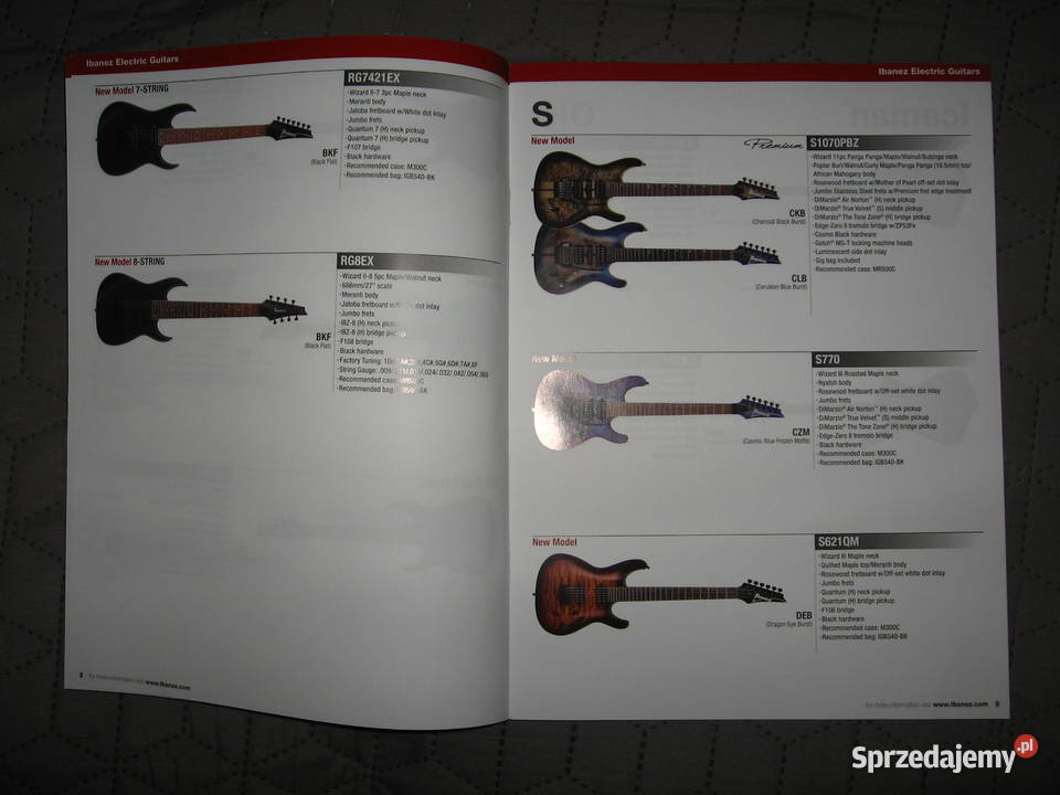 Ibanez 2024 News Catalog katalog gitar Kępice