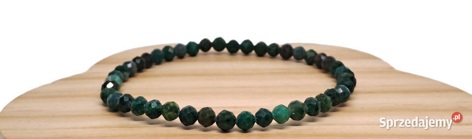 Bransoletka z onyksu ONYKS ZIELONY fasetowany Warszawa