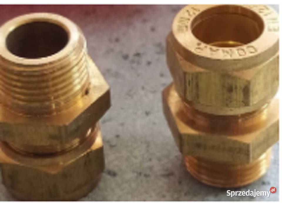 Złączka mosiężna do miedzi 12mmx38 cala 11 Kalisz