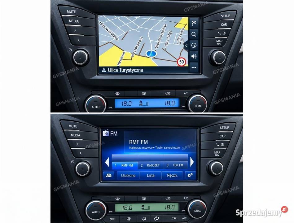 Mapy Toyota Auris Avensis Yaris Prius RAV 4 łódzkie Aleksandrów Łódzki