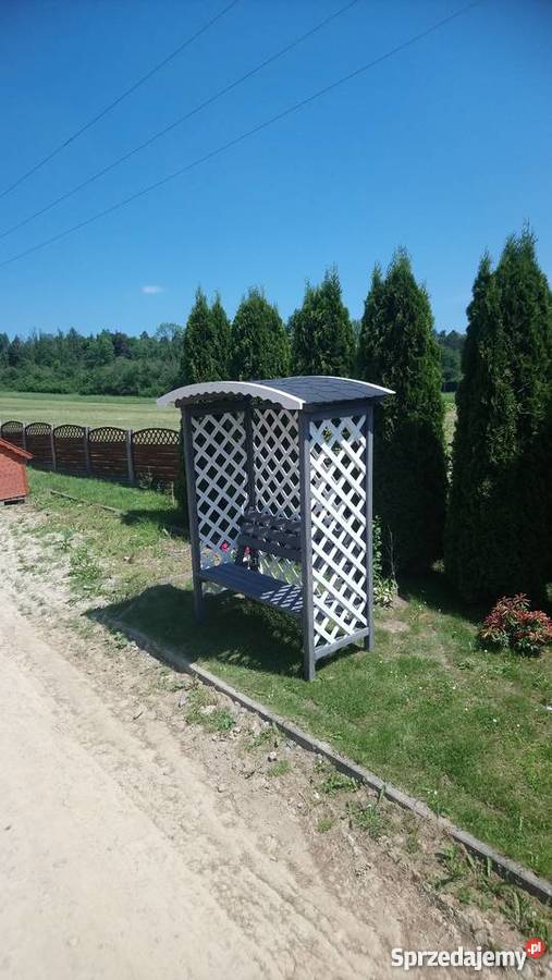 Pergola z ławką Architektura ogrodowa małopolskie Jordanów