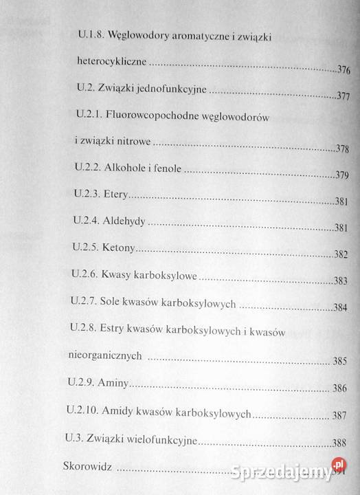 Chemia organiczna Witold Danikiewicz Chełm sprzedam