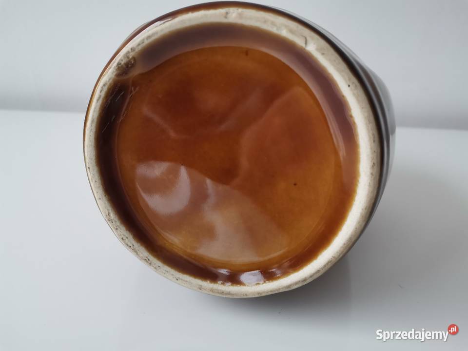 Stara butelka Miód Pitny Słowiański porcelt Katowice