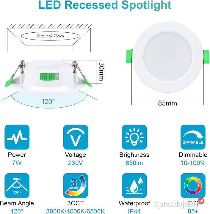 10 Reflektor LED 7W Bytom