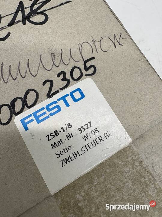 Festo ZSB18 3527 Blok sterowania Pozostałe mazowieckie Warszawa